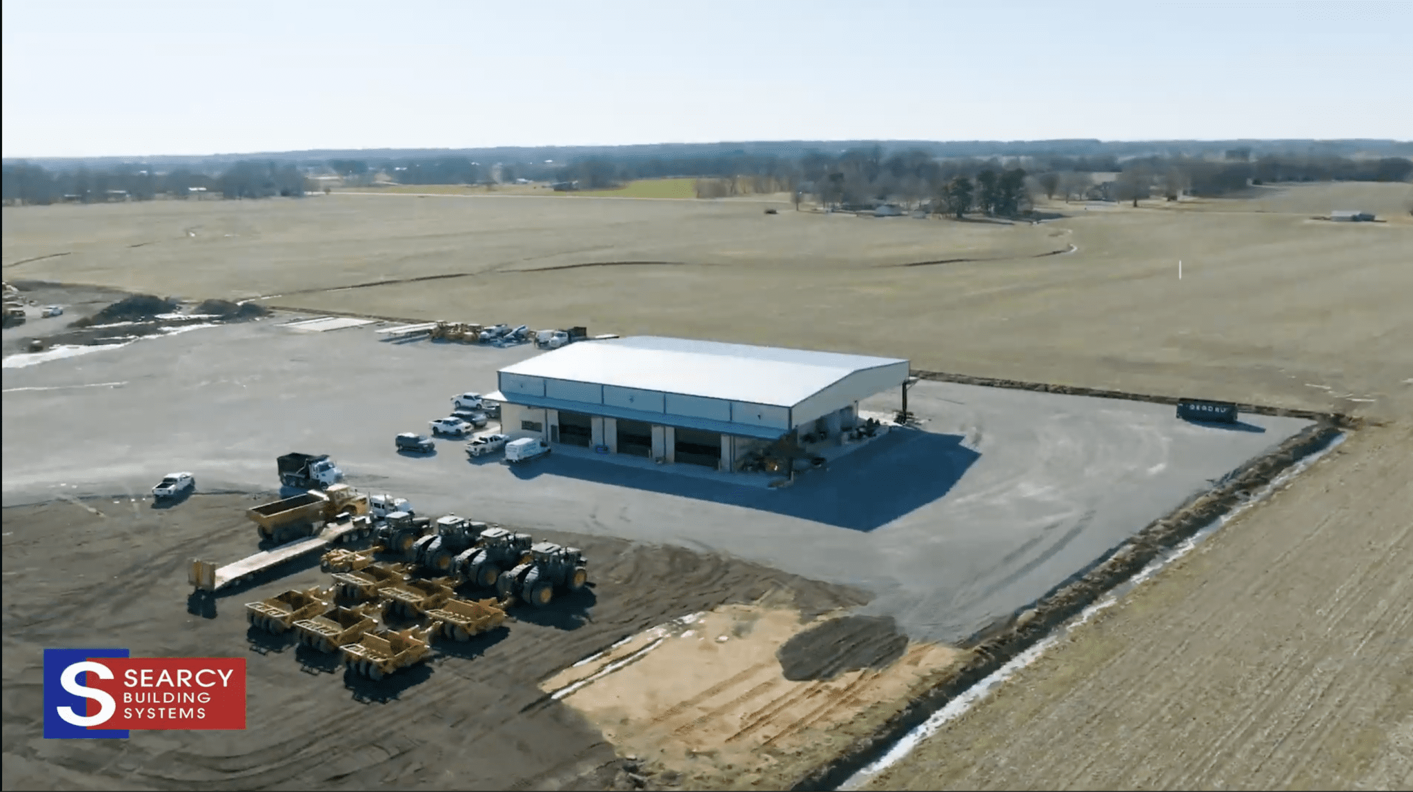 A steel building used as a warehouse in NC.